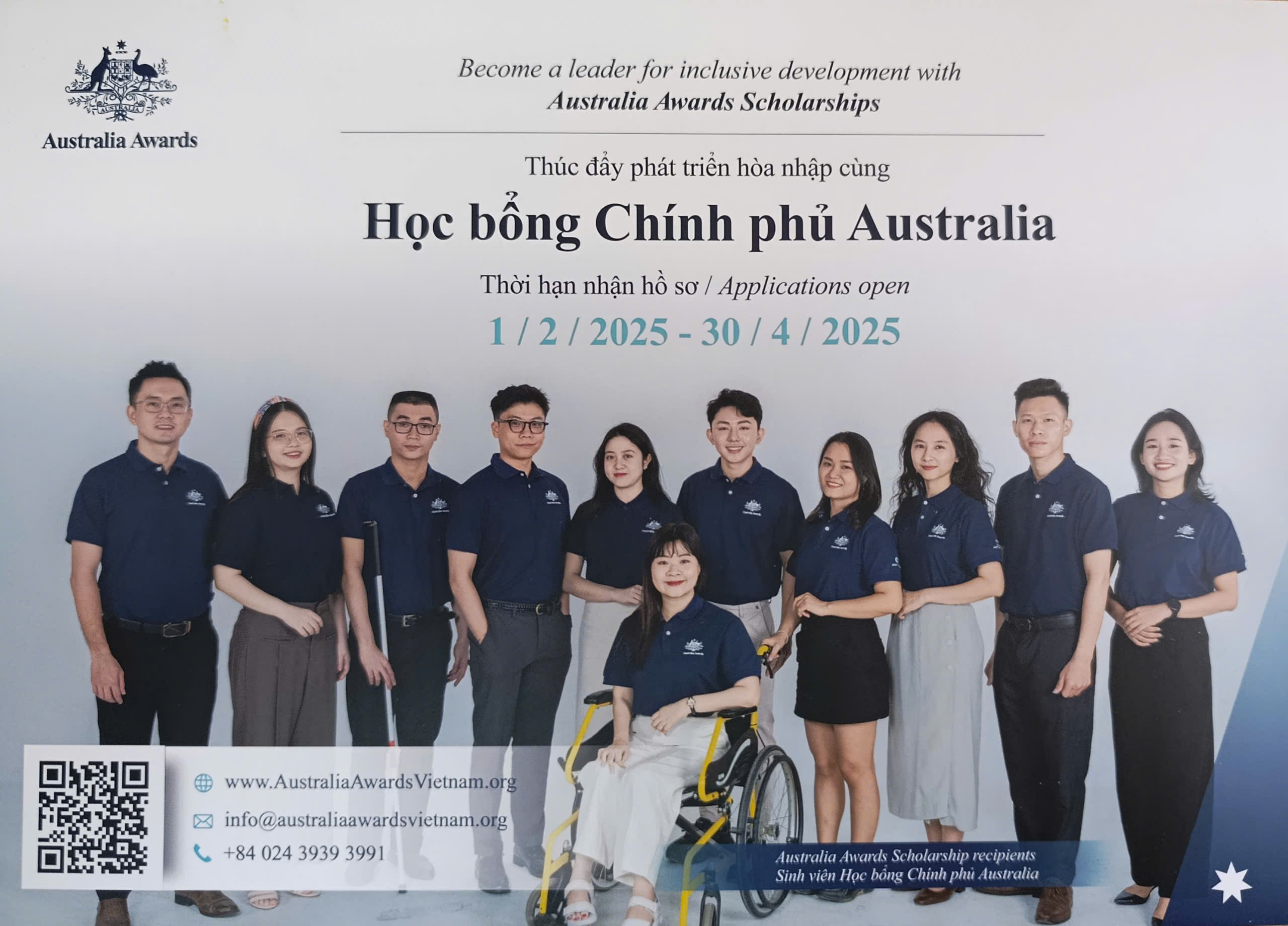 HỌC BỔNG CHÍNH PHỦ (AUSTRALIA AWARDS) TẠI VIỆT NAM BẮT ĐẦU NHẬN HỒ SƠ VÒNG TUYỂN CHỌN CHO NIÊN KHÓA 2026