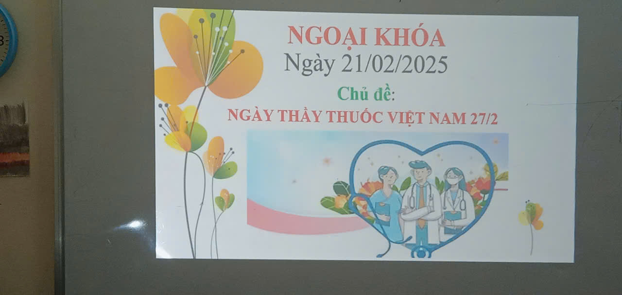 NGOẠI KHÓA: NGÀY THẦY THUỐC VIỆT NAM 27/2