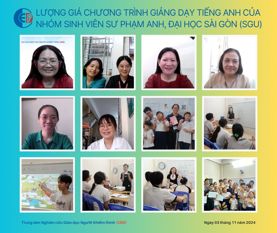 EVALUATION OF ENGLISH TEACHING PROGRAM BY ENGLISH EDUCATION STUDENTS, SAIGON UNIVERSITY